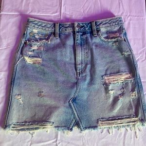 abercrombie denim skirt